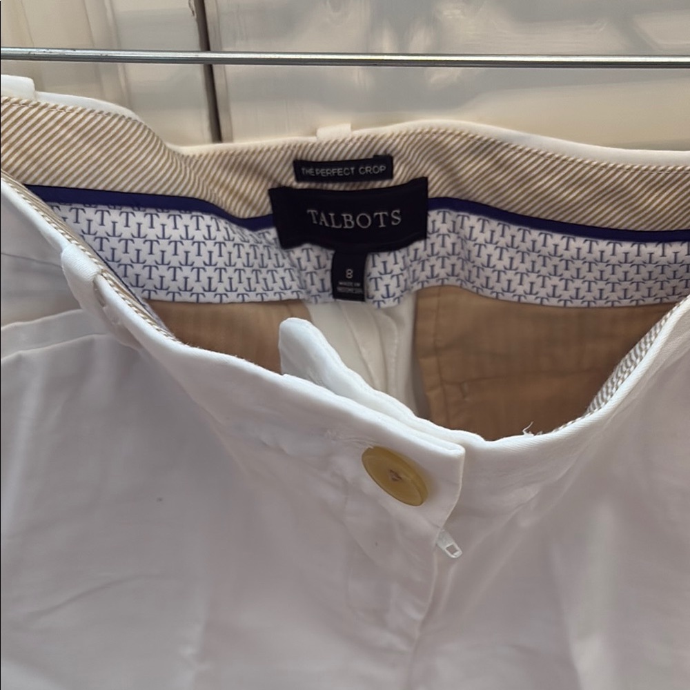 Talbots Classic White Trousers